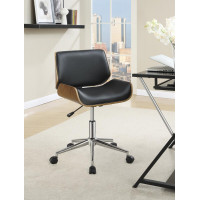 Coaster Furniture 800612 Adjustable Height Office Chair Black and Chrome